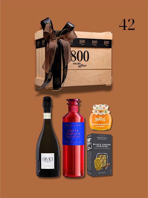 cava800 | Σύνθεση Δώρου σε Ξύλινη συσκευασία (Κωδικός 42)