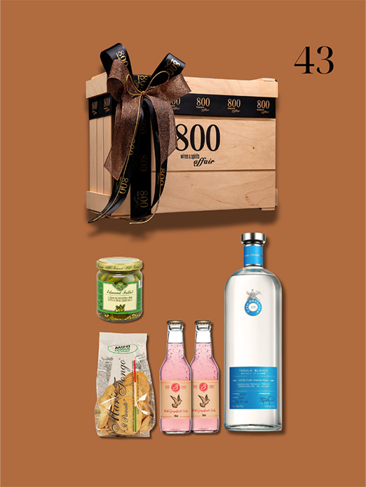 cava800 | Σύνθεση Δώρου σε Ξύλινη συσκευασία (Κωδικός 43)