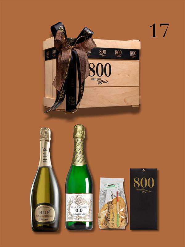 cava800 | Σύνθεση Δώρου σε Ξύλινη συσκευασία (Κωδικός 17)
