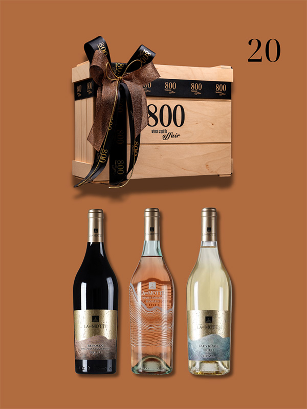 cava800 | Σύνθεση Δώρου σε Ξύλινη συσκευασία (Κωδικός 20)