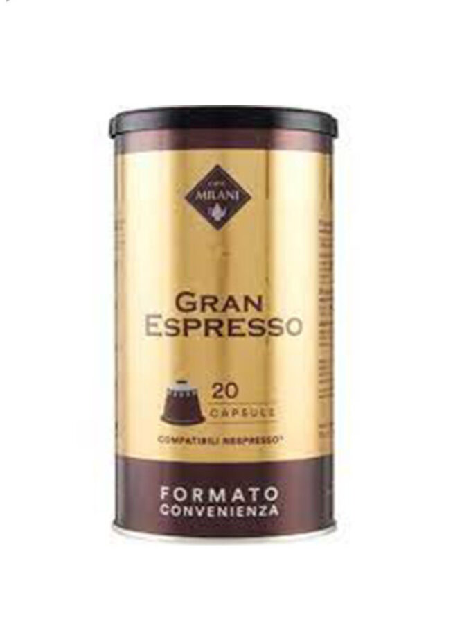 cava800.gr | ΚΑΨΟΥΛΕΣ MILANI GRAN ΤΥΠΟΥ NESPRESSO 20TMX |  |  | €6.87 |  |  | Ιταλία