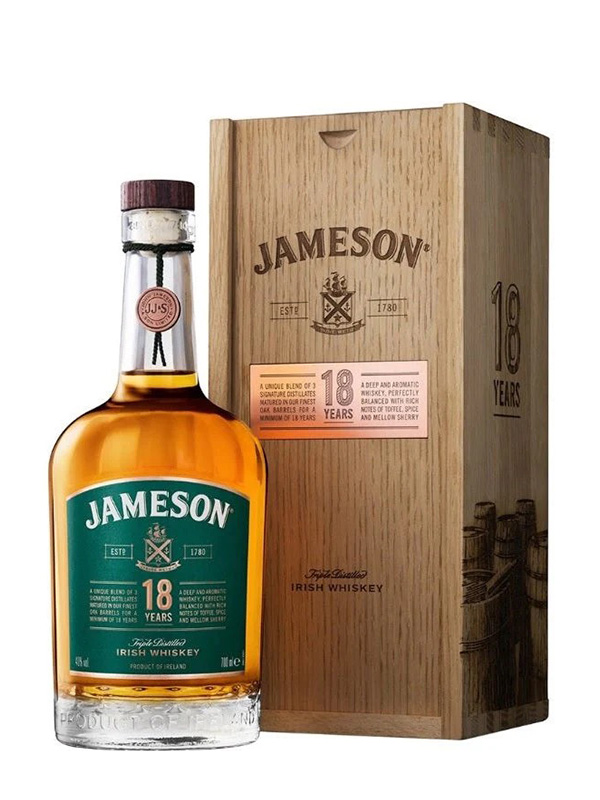 cava800.gr | ΟΥΙΣΚΙ JAMESON 18 Υ.Ο. | 40% - 49% | | €144.10 | | | Ιρλανδία