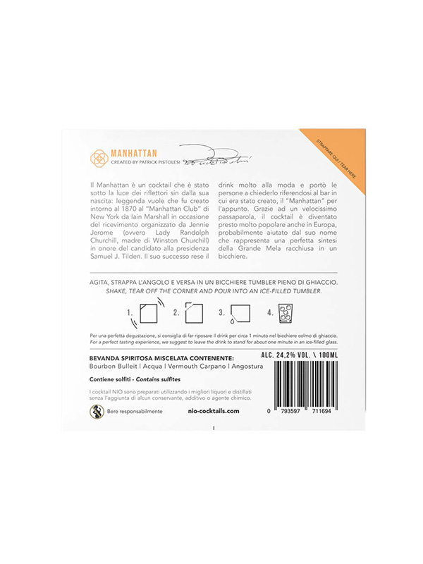 cava800.gr | NIO COCKTAIL MANHATTAN 100ML | 16% - 25% | | €9.92 | | | Ιταλία