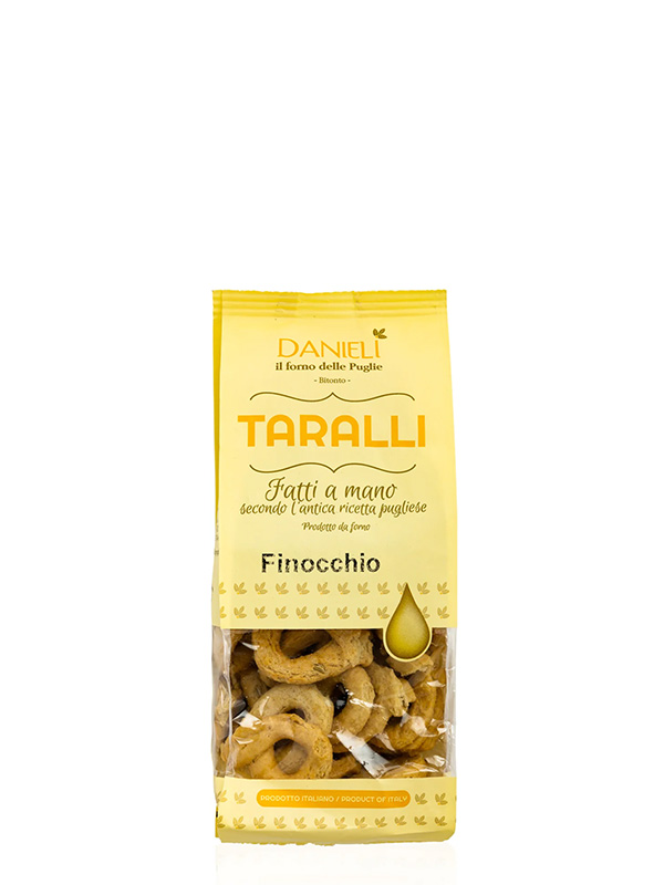 cava800.gr | TARALLI DANIELI TRADIZIONALE PUGLIESI | | | €5.77 | 0.250KG | | Ιταλία