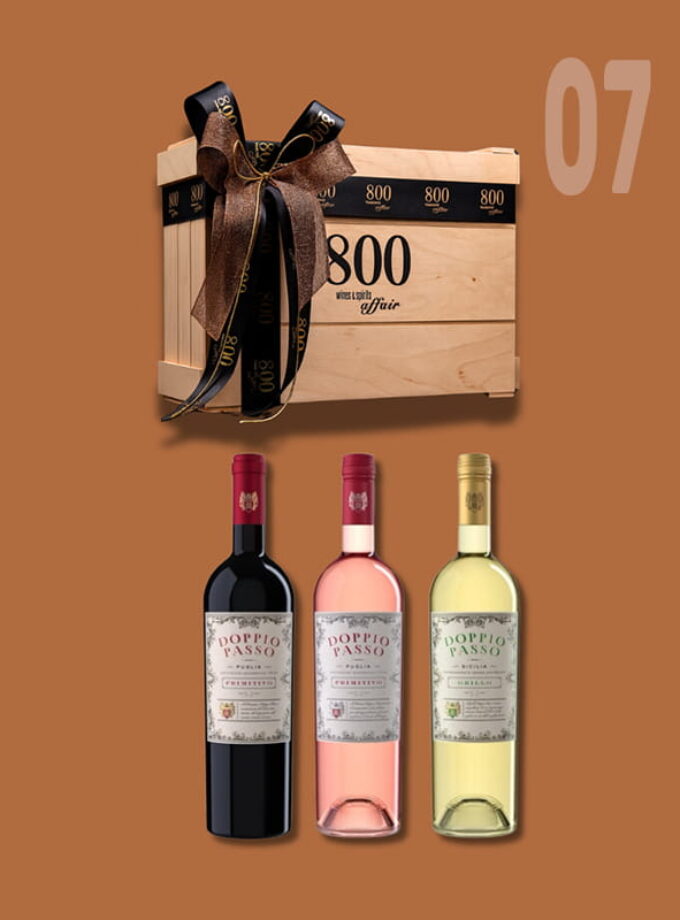 cava800 | Σύνθεση Δώρου σε Ξύλινη συσκευασία (Κωδικός 07)