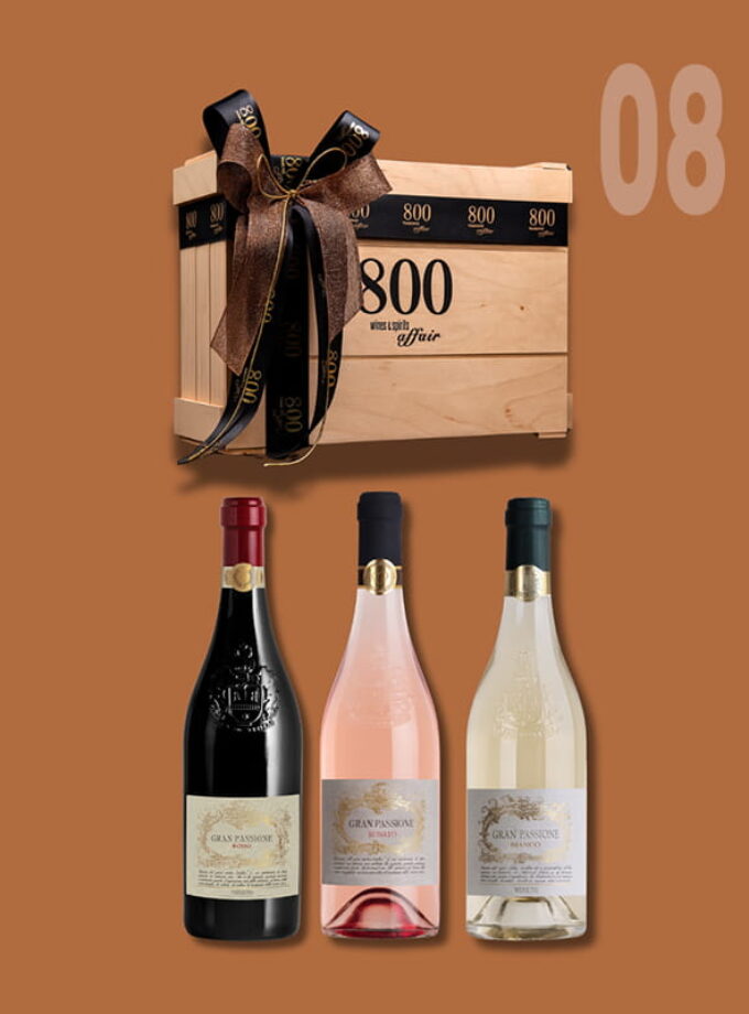 cava800 | Σύνθεση Δώρου σε Ξύλινη συσκευασία (Κωδικός 08)