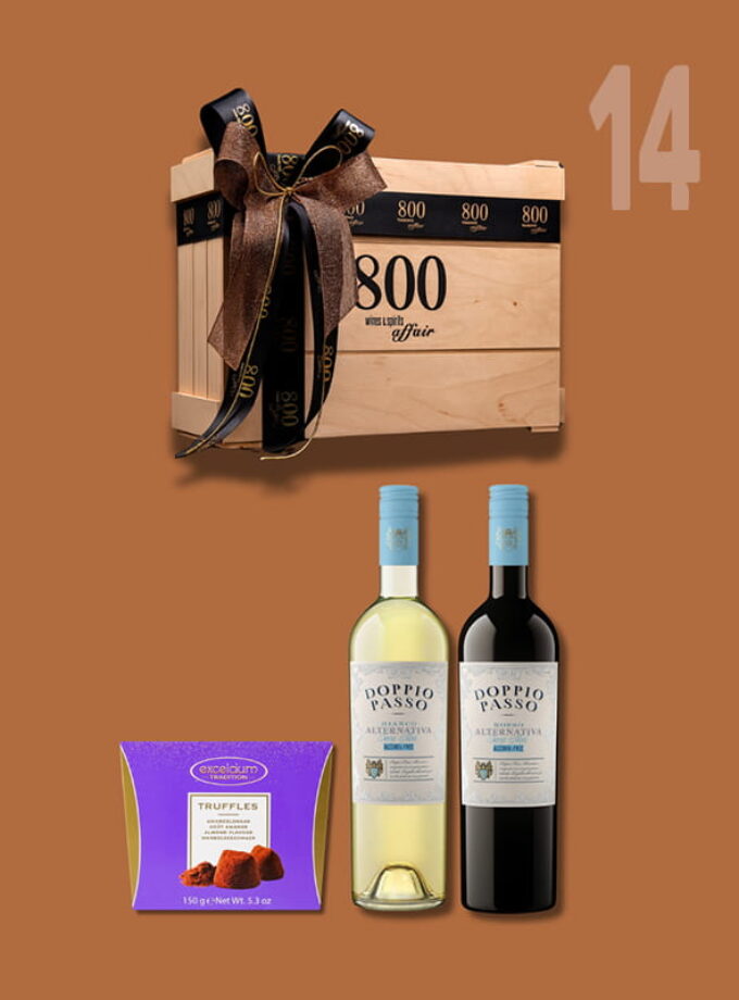 cava800 | Σύνθεση Δώρου σε Ξύλινη συσκευασία (Κωδικός 14)