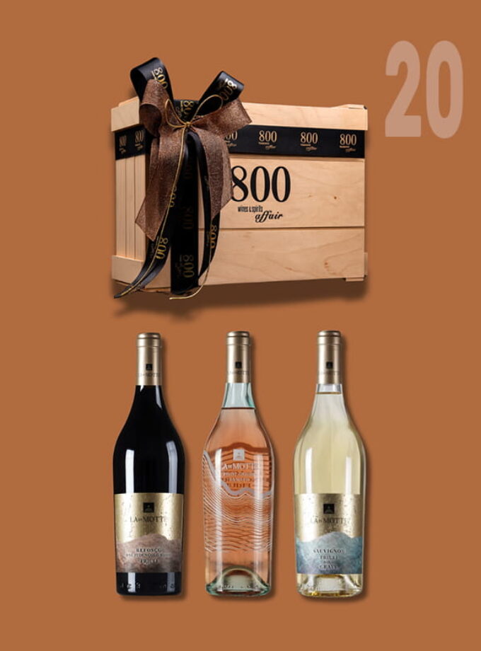 cava800 | Σύνθεση Δώρου σε Ξύλινη συσκευασία (Κωδικός 20)