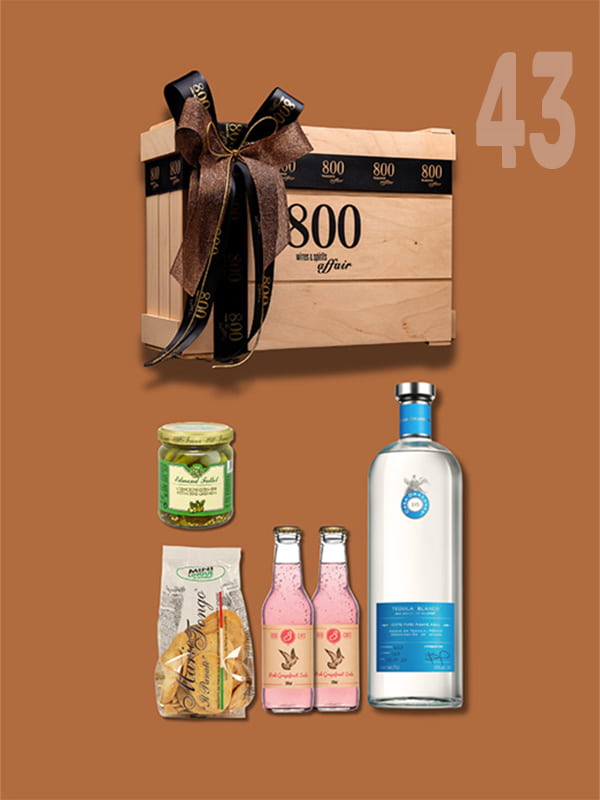 cava800 | Σύνθεση Δώρου σε Ξύλινη συσκευασία (Κωδικός 43)